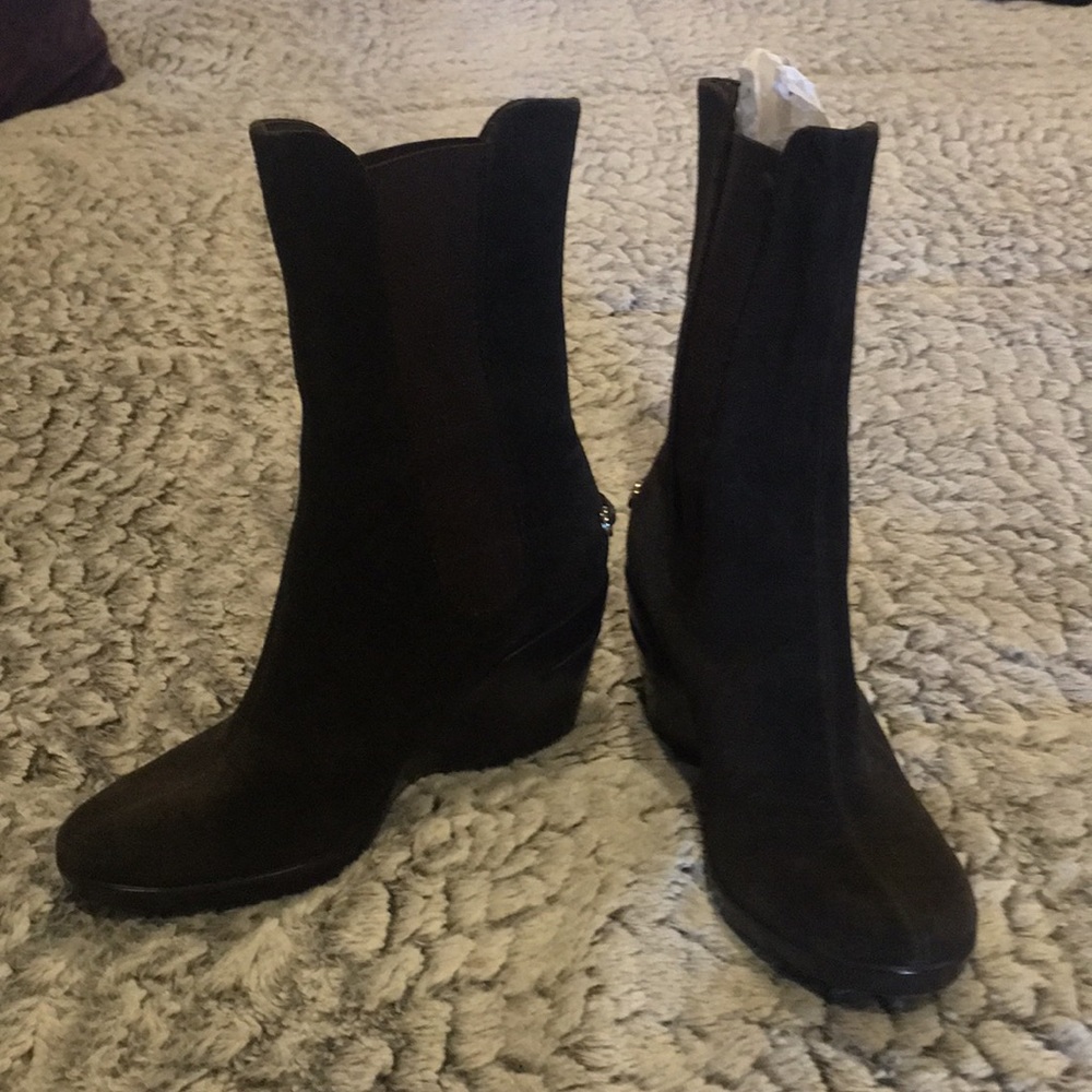 Cole Haan wedge boots
